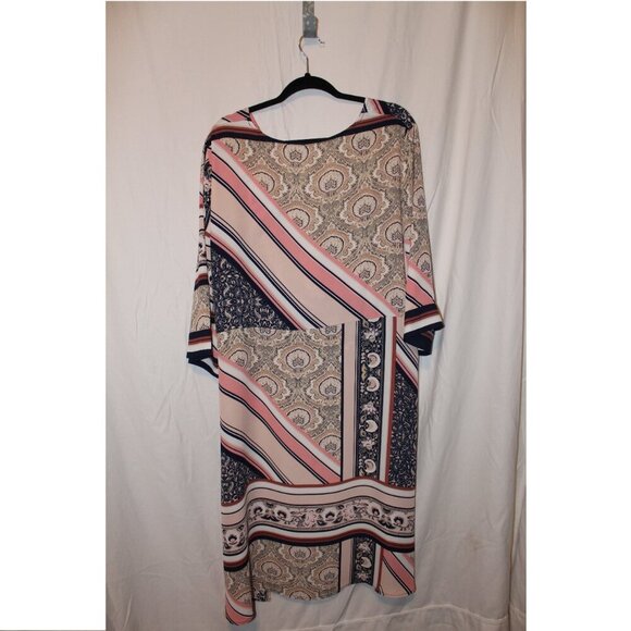 New York & Co Soho - High Low Blouse w/ Kimono Sleeves - Multi Print - XL - Picture 2 of 2